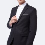 Blazer with Pocket Square Details